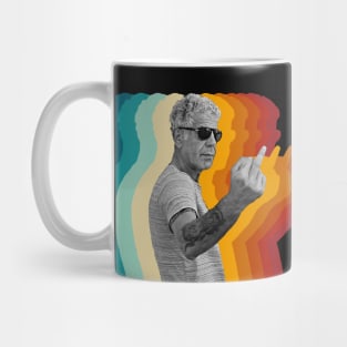 Anthony Bourdain Retro Fade Mug